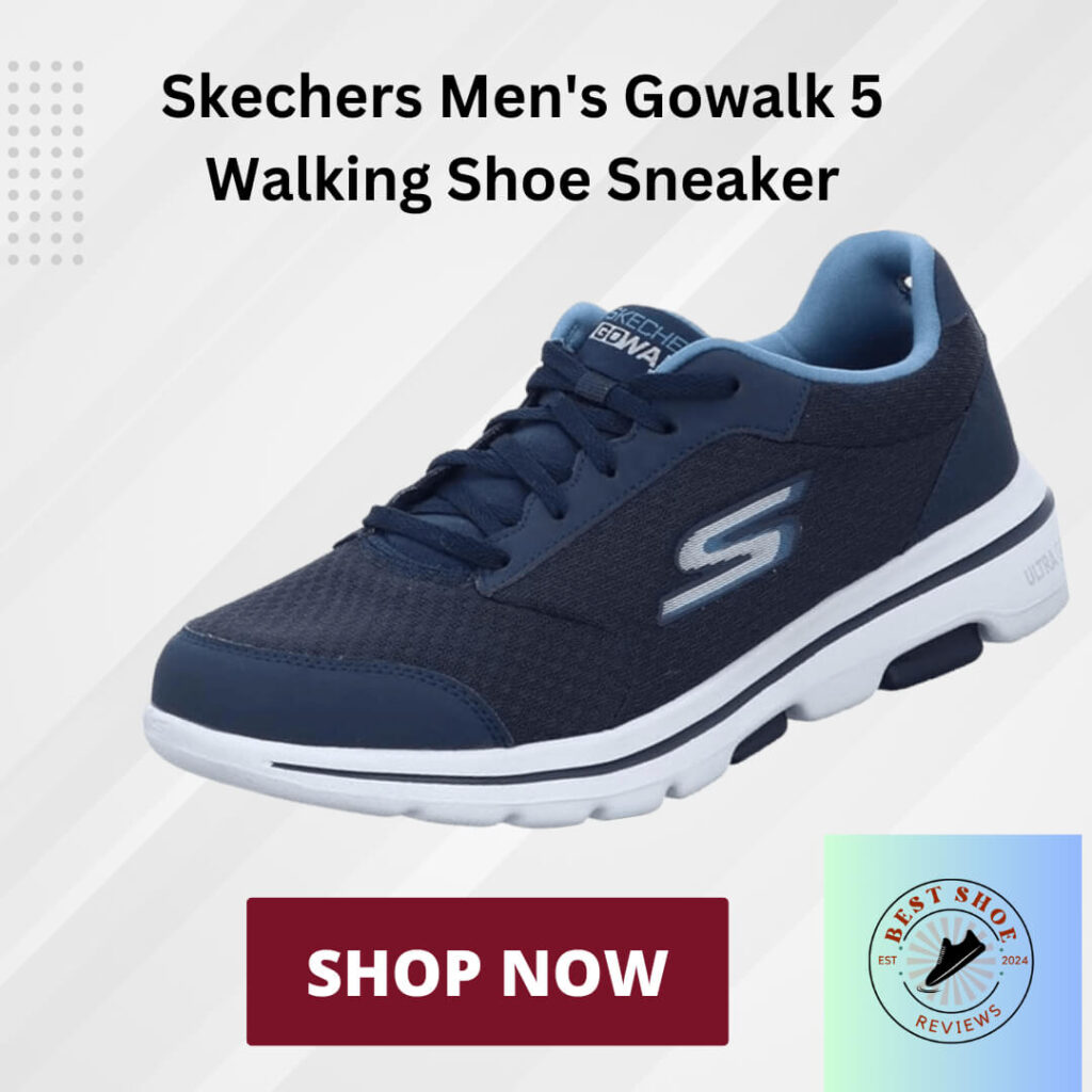 Skechers Men's Gowalk 5 Qualify-Athletic Mesh Lace Up Performance Walking Shoe Sneaker