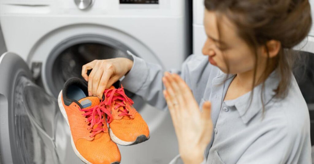 Using the Washing Machine to wash shoe